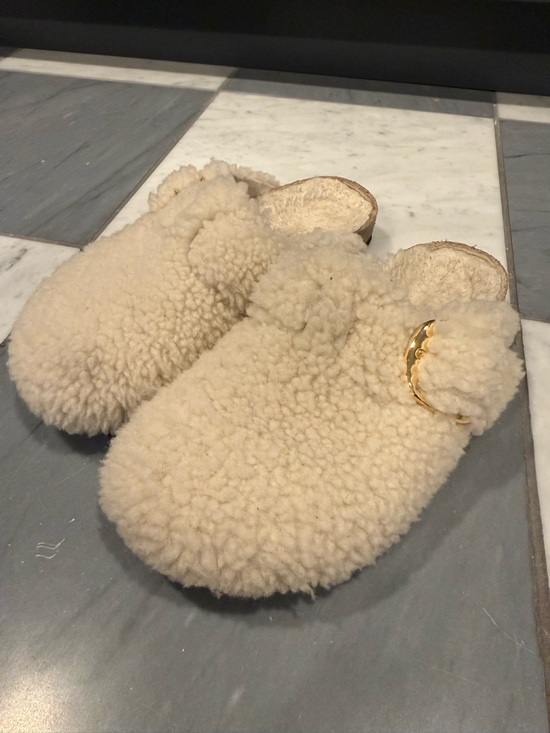 Birkenstock Shoes - Birkenstock Boston Big Buckle Teddy Shirling Clogs